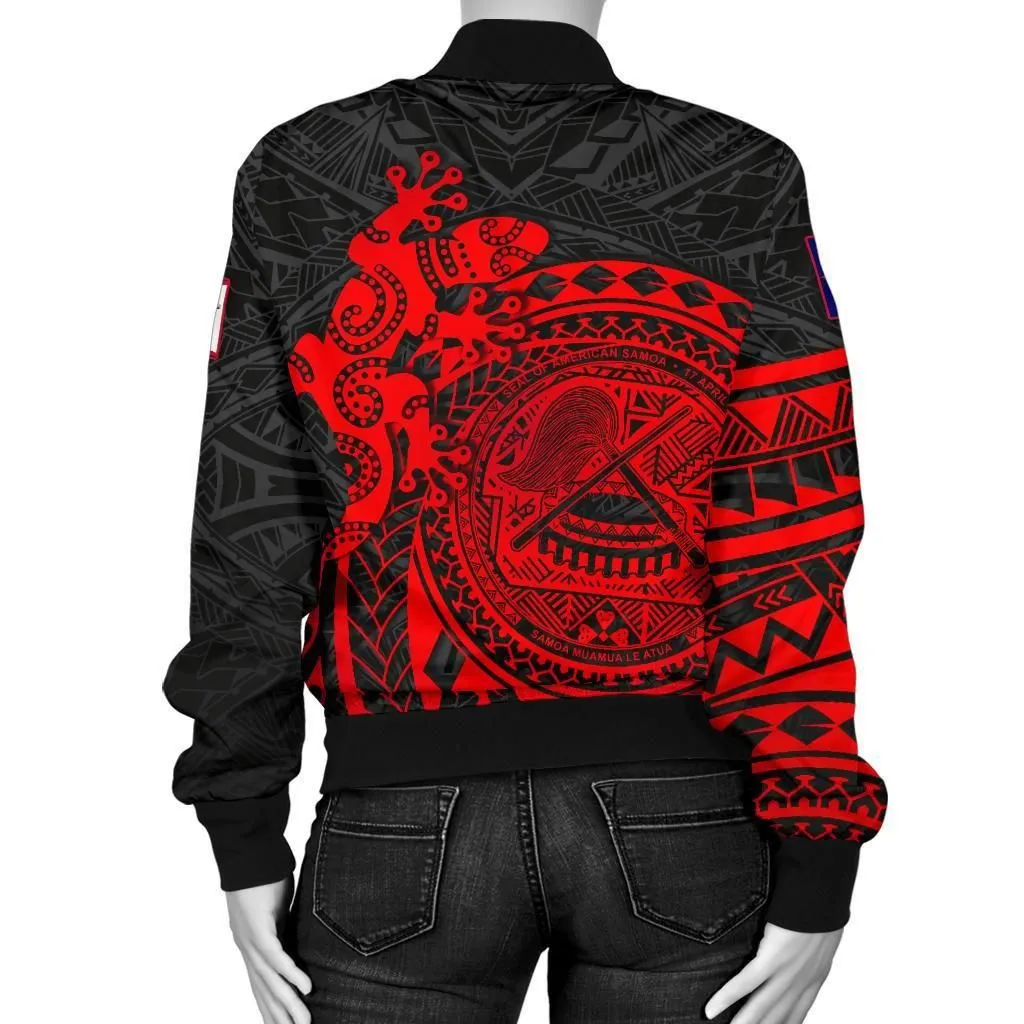 Alohawaii Jacket - Bomber Jacket American Samoa - Polynesian Lizard - BN15