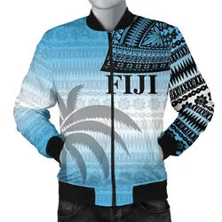 Fiji Tapa Mens Bomber Jacket Tattoo Style