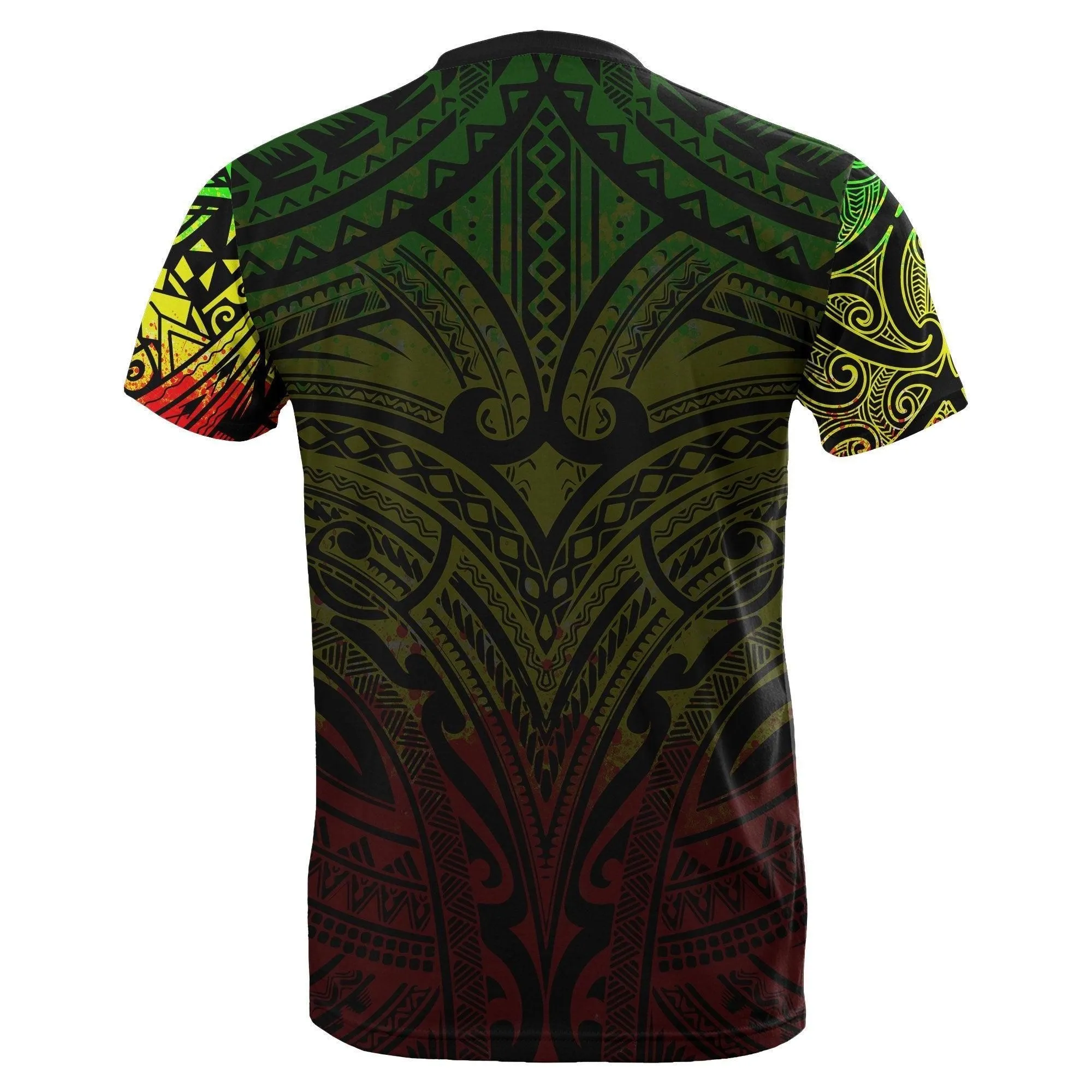 New Zealand T shirt, Maori Polynesian Tattoo Reggage