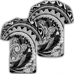 Hawaiian Kanaka Honu Map Hibiscus Globular Polynesian T-Shirt - AH