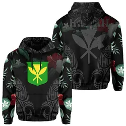 Polynesian Tropic Kanaka Maoli Hibiscus Hawaii Hoodie Gray