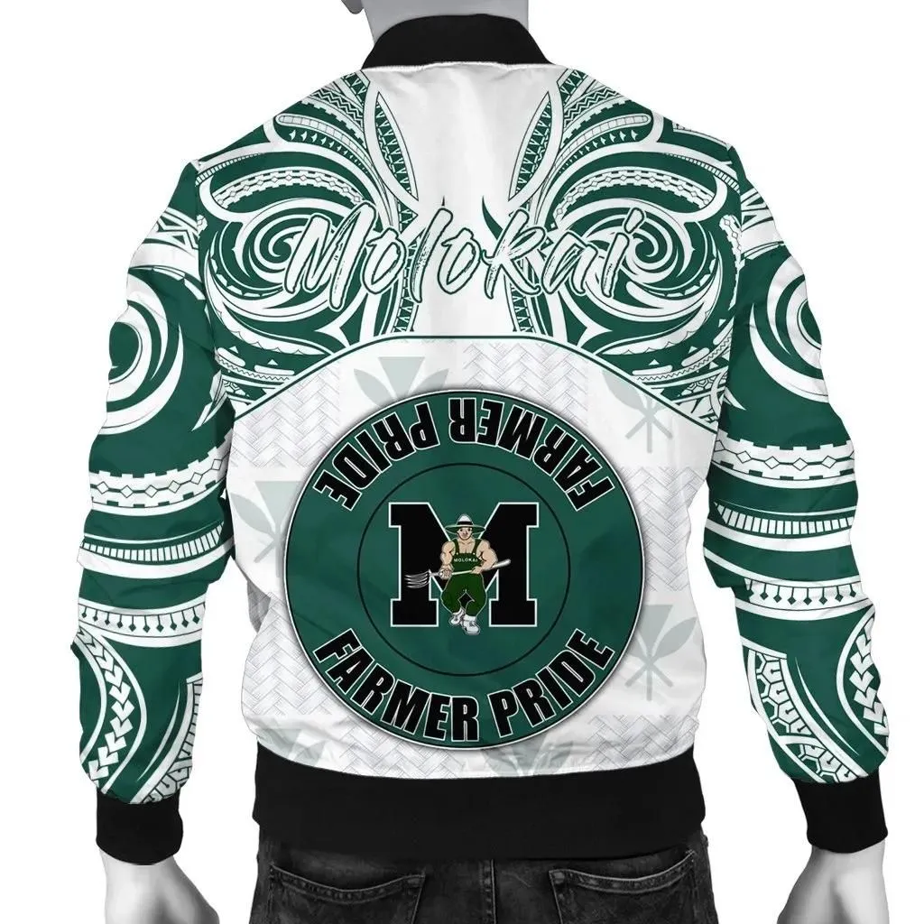 FamilyGater Jacket - Kanaka Molokai High School Men's Bomber Jacket \bDemodern Style AH JH
