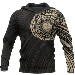 Marshall Islands Micronesia Tattoo Style Pullover Unisex Hoodie Bt03