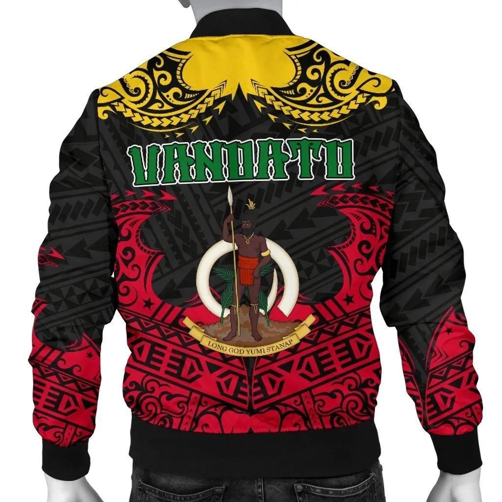 Vanuatu Mens Bomber Jacket Melanesia Islands Paradise