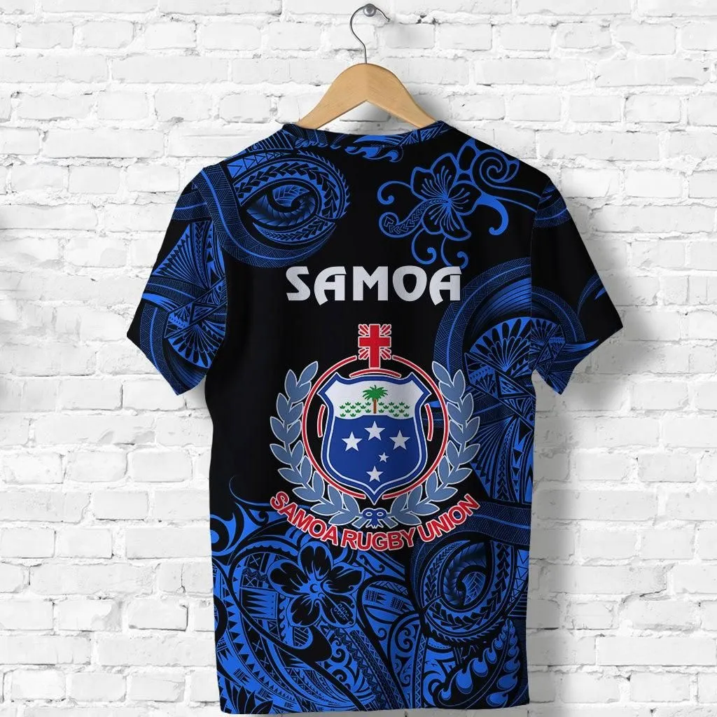 Samoa Manu T shirt Rugby Unique Style Black LT8