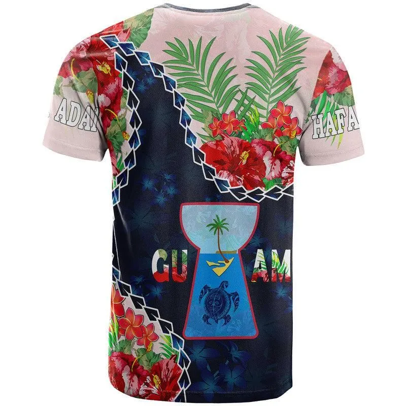 Guam Liberation Day T Shirt Latte Stone Hibiscus Painting LT9