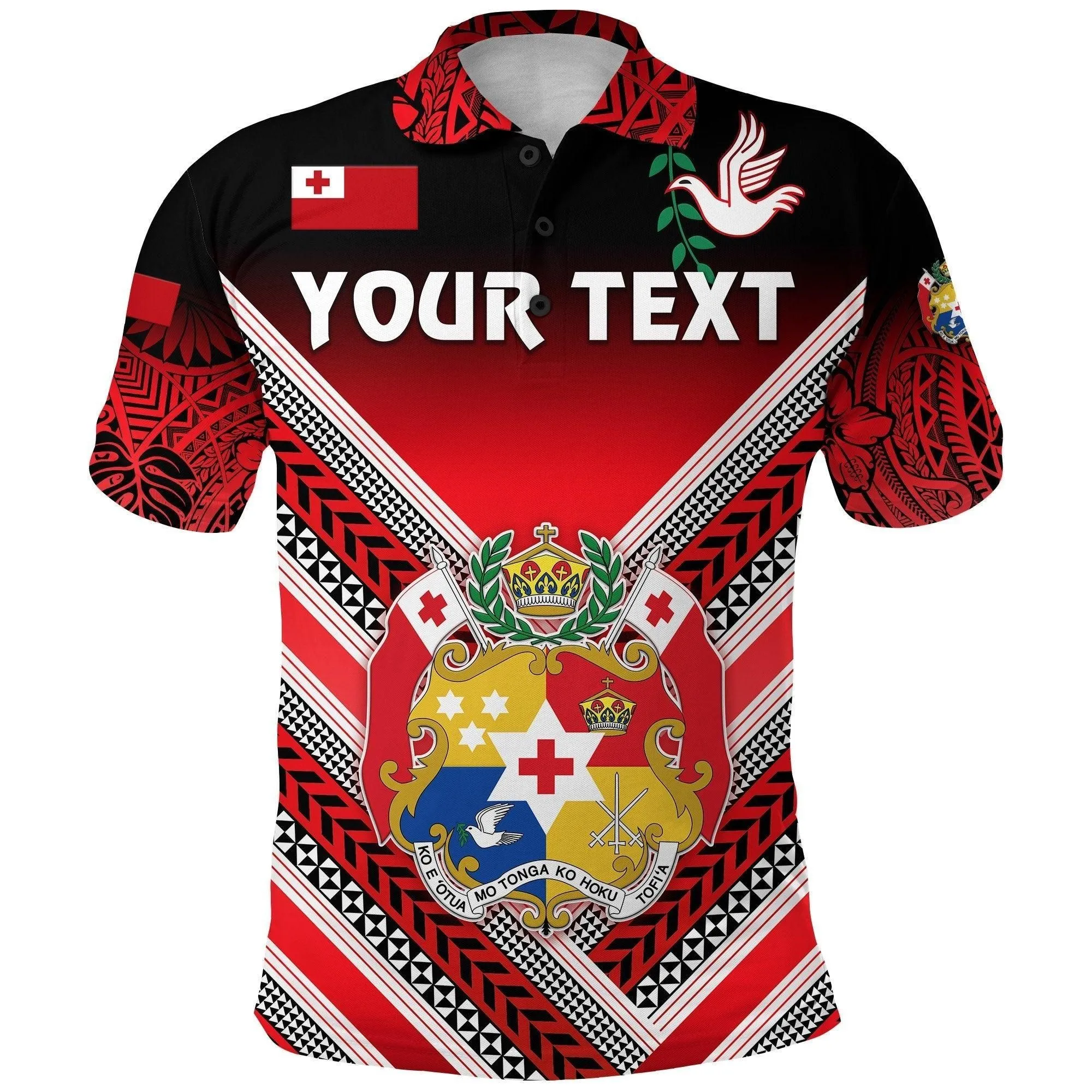 (Custom Personalised) Mate Maa Tonga Rugby Polo Shirt Polynesian Creative Style