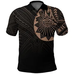 Polynesian Full Sleeve Tattoo Polo Shirt Blush Color LT7