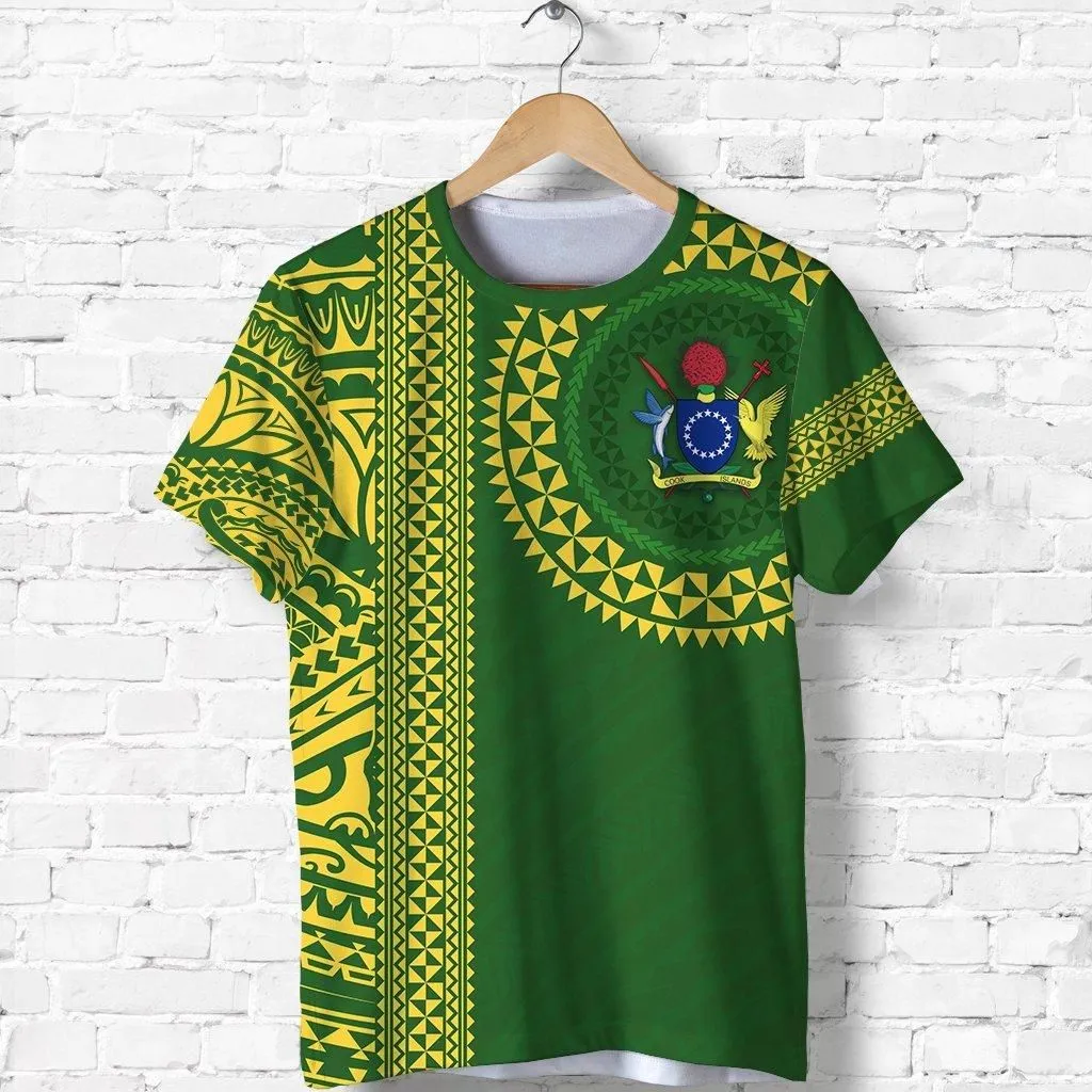 (Custom Personalised) Cook Islands Rugby T Shirt Notable - Custom Text And Number