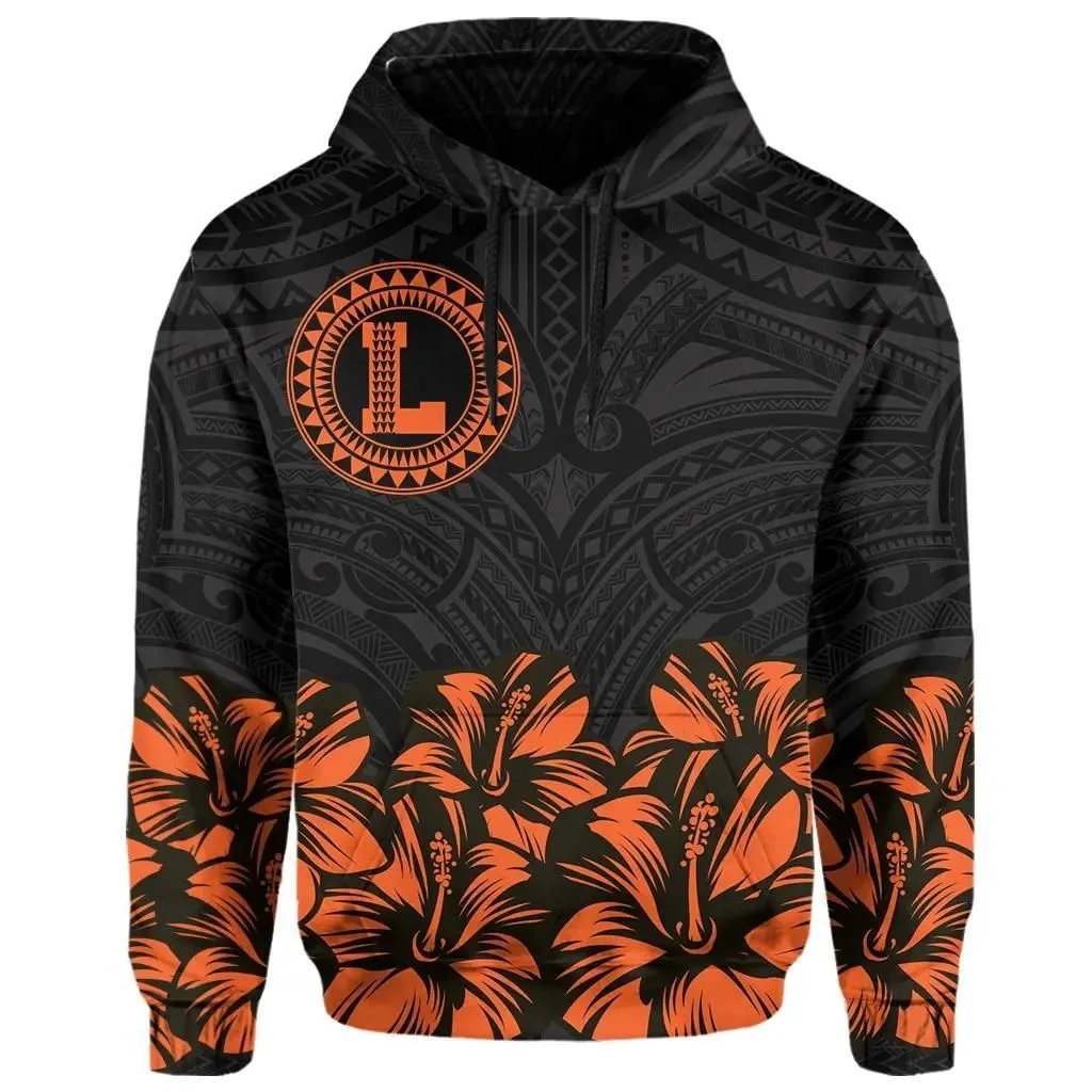 Alohawaii Hoodie - Lanai Map Hibiscus Polynesian Hoodie - Lithe Style - AH - JA