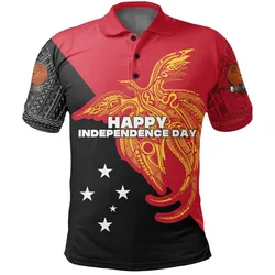 Papua New Guinea Polo Shirt Independence Day Flag Style LT16