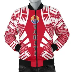 Tahiti Men Bomber Jackets - Polynesian Tattoo Flag