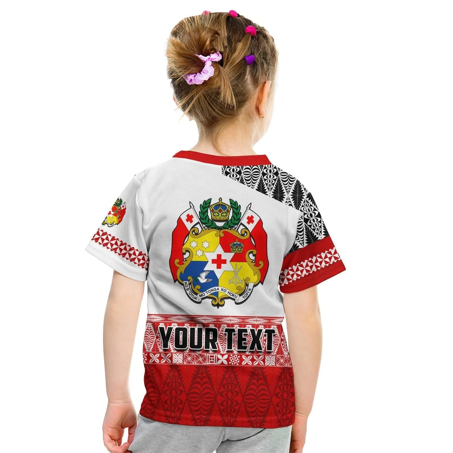 (Custom Personalised) Tonga Rugby T Shirt KID Kupesi Ngatu Mate Maa Tonga LT13