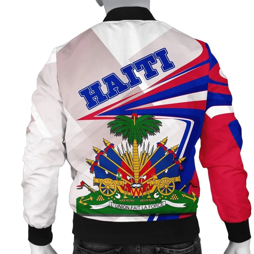 Haiti Mens Bomber Jacket - Coat of Arms New Release