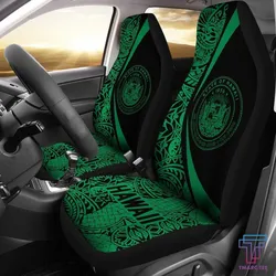 Tmarc Tee Hawaii Coat Of Arm Polynesian Car Seat Covers - Circle Style 04 J1