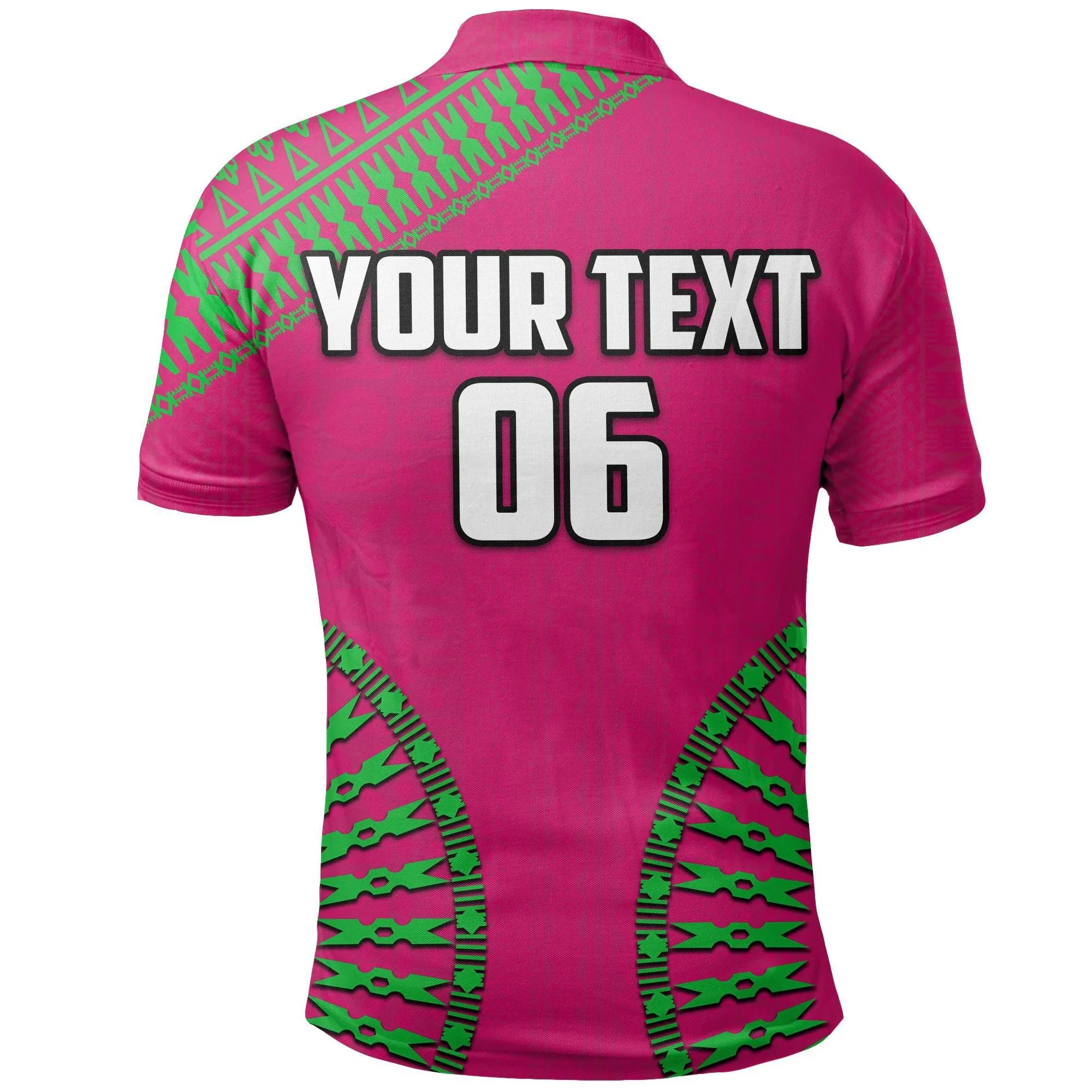 (Custom Personalised And Number) Lautoka Fiji Rugby Polo Shirt LT6