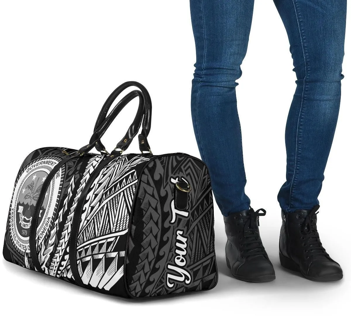 Federated States Of Micronesia Travel Bag - Custom Personalised Wings Style