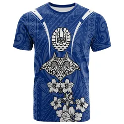 French Polynesia T-Shirt - Ray Hibiscus