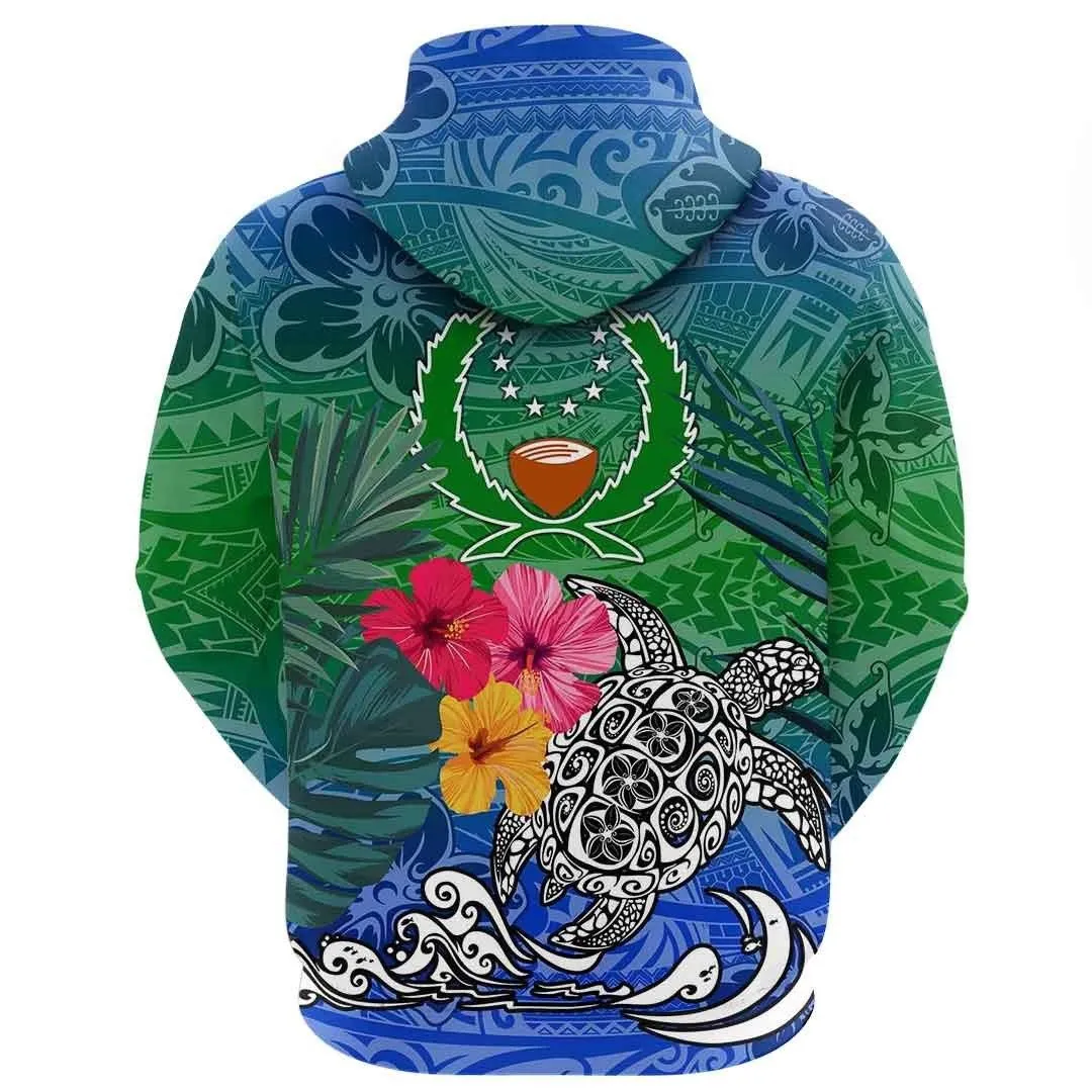 Alohawaii Clothing - Pohnpei Style Polynesian Tattoo Hoodie A94