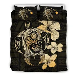 Alohawaii Bedding Set Hibiscus Plumeria Mix Polynesian Turtle Bedding Set Ah J1 Dhc1712738Dd