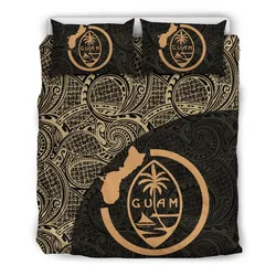 FamilyGater Bedding Set - Cover and Pillow Cases Guam Coat Of Arm Map Polynesian 03 Th9