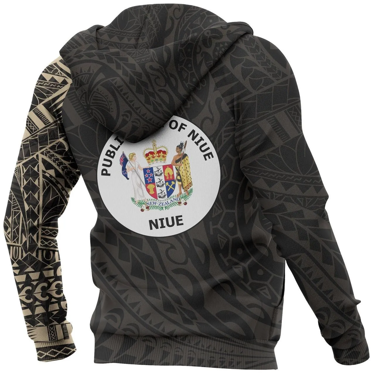 Niue Hoodie - Niue Polynesian Tattoo Style