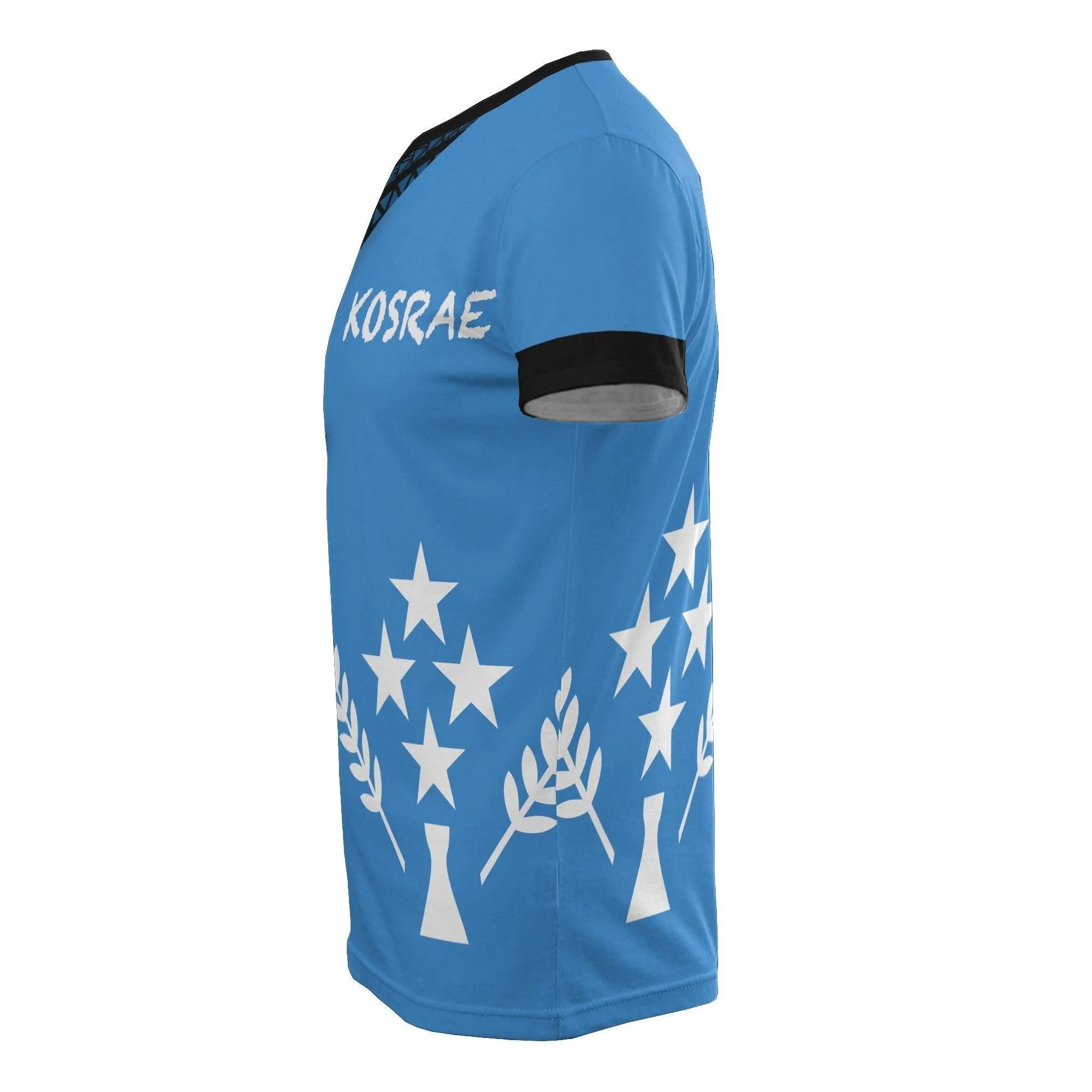 Kosrae Pattern All Over T Shirt - Kosrae Flag Polynesian Tattoo