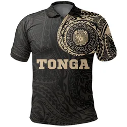 Tonga Polo Shirt - Tonga Coat Of Arms Polynesian Tattoo