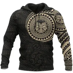 Tribal Hoodie, Polynesian Sun God Tattoo All Over Print Hoodie A7