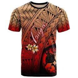 Tonga Polynesian T-Shirt - Plumeria Tattoo Tribal