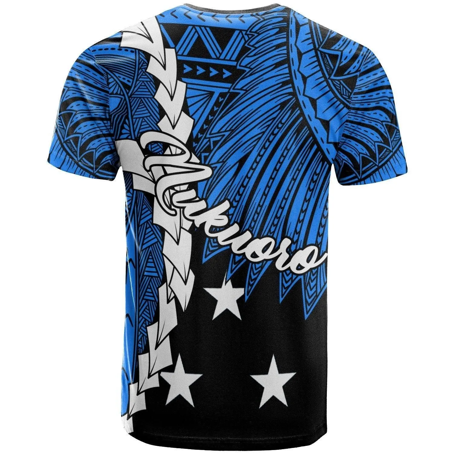 Pohnpei Nukuoro Micronesia Custom Personalised T shirt - Tribal Wave Tattoo