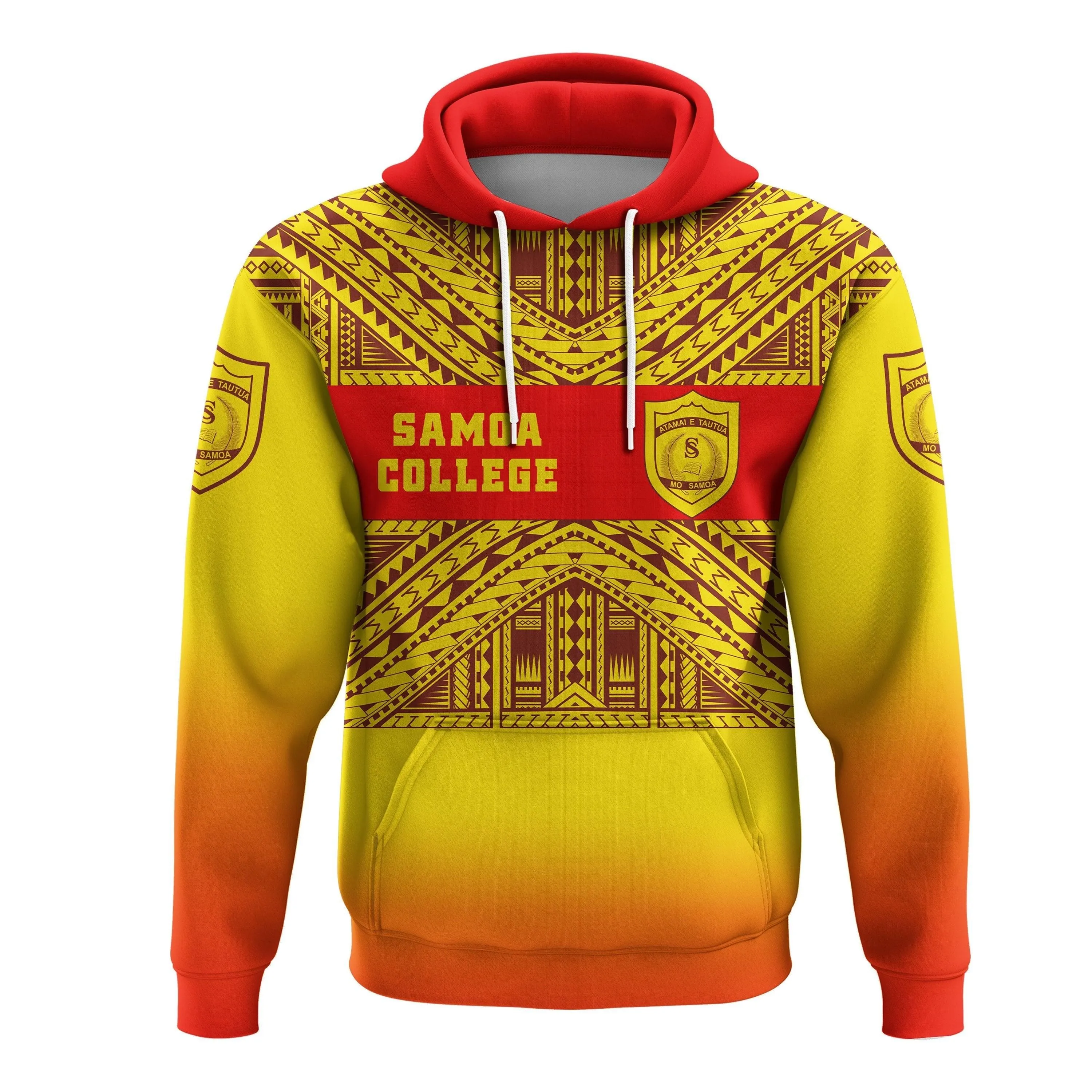 (Custom Personalised) Samoa College Hoodie Tattoo Simple Sports Style