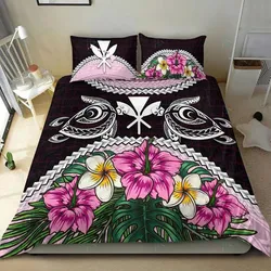 Kanaka Maoli Polynesian turtle hibiscus bedding set