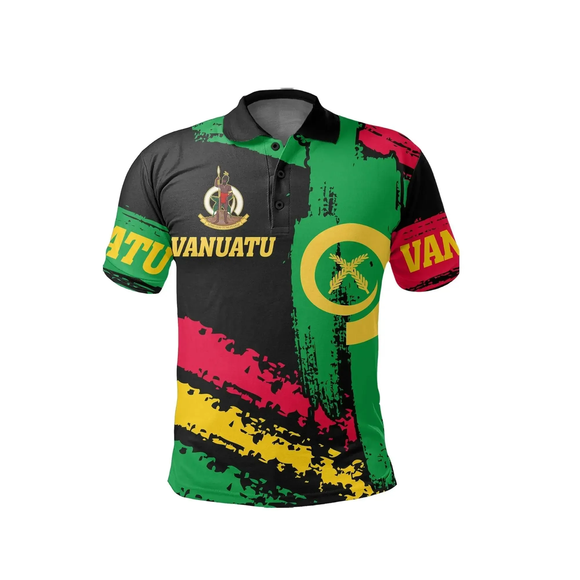 Alohawaii Shirt - Polo Shirt Vanuatu Coat Of Arm - Son Style - J4