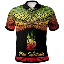 New Caledonia Polynesian Polo Shirt - Poly Tattoo Reggae Version