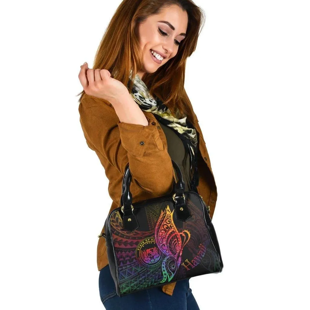 Hawaii Shoulder Handbag - Butterfly Polynesian Style