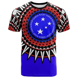 Samoa Custom Personalised T shirt - Samoa Rugby Sunshine