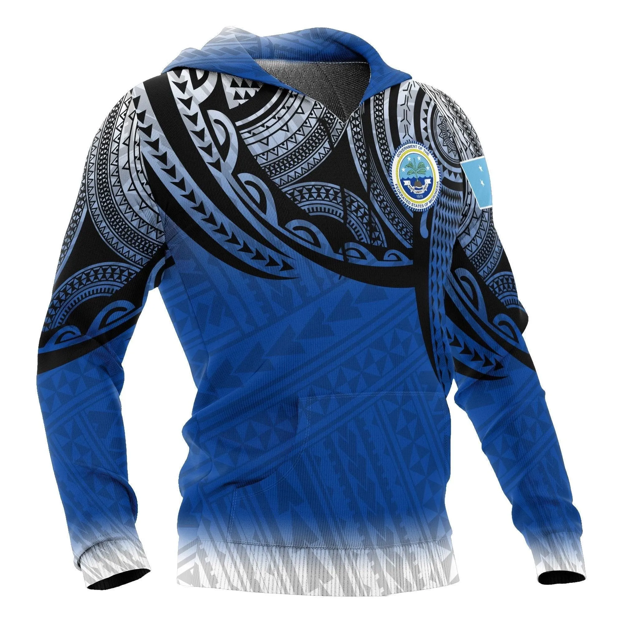 Federated States of Micronesia Hoodie - Tattoo Pattern
