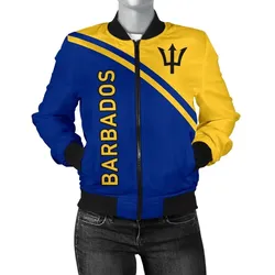 Barbados Women's Bomber Jacket - Curve Version - BN01