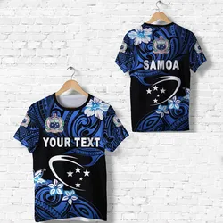 (Custom Personalised) Manu Samoa Rugby T Shirt Unique Vibes - Blue