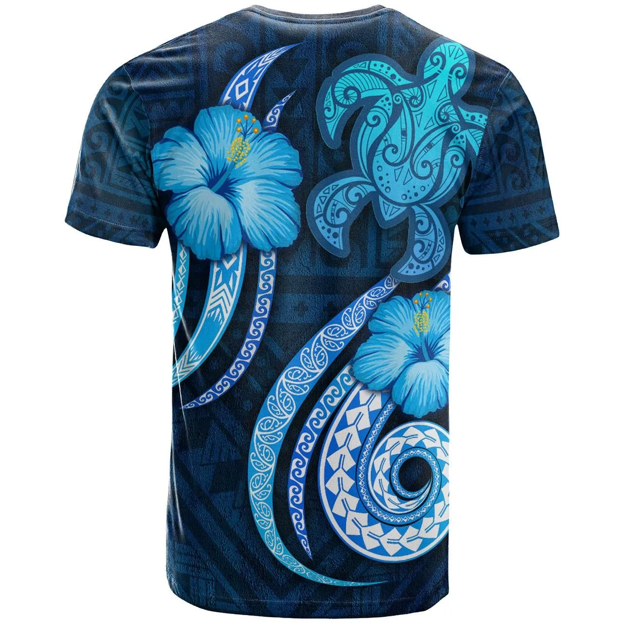 [Custom] Chuuk Personalised T-Shirt - Turtle and Tribal Tattoo Of Polynesian