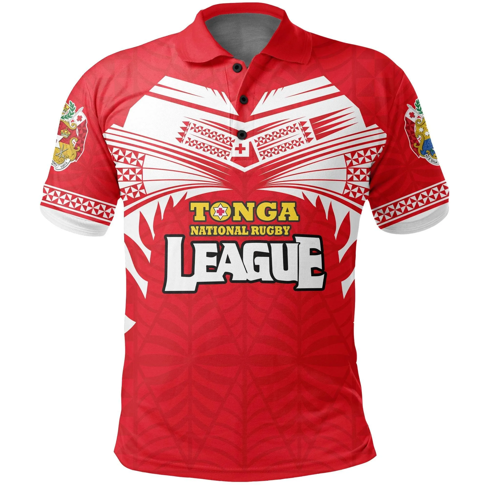 (Custom Personalised) Tonga Rugby League Polo Shirt Sport Style Old Version LT16