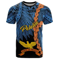 Palau Peleliu Polynesian T shirt - Tribal Wave Tattoo