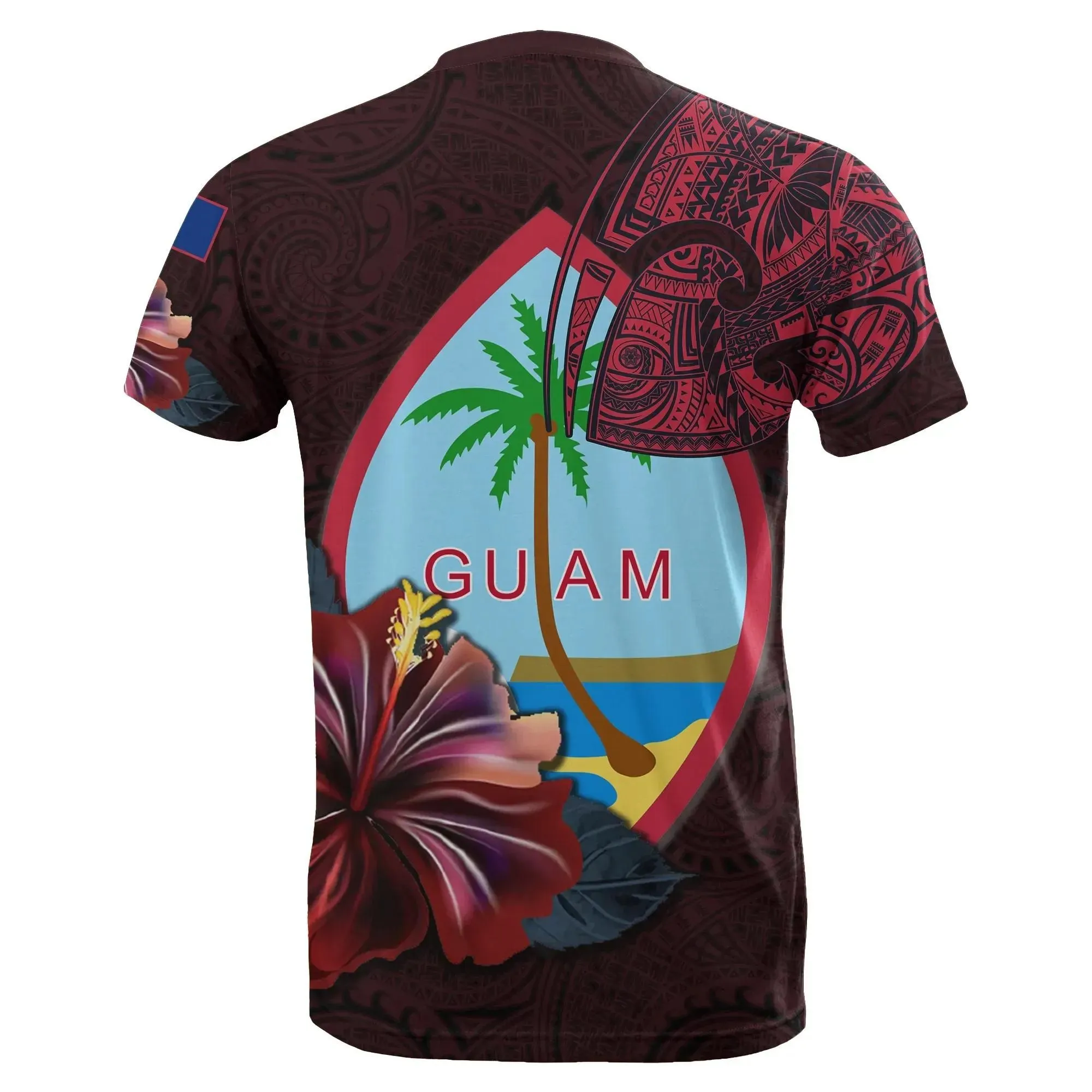 Guam All T-Shirt - Guam Hibiscus Polynesian TH45