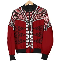Tonga Polynesian Mens Bomber Jacket - Tongan Ngatu Pattern
