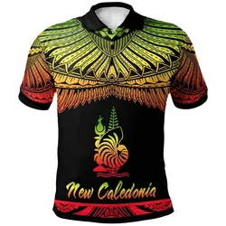 New Caledonia Polynesian Polo Shirt - Poly Tattoo Reggae Version