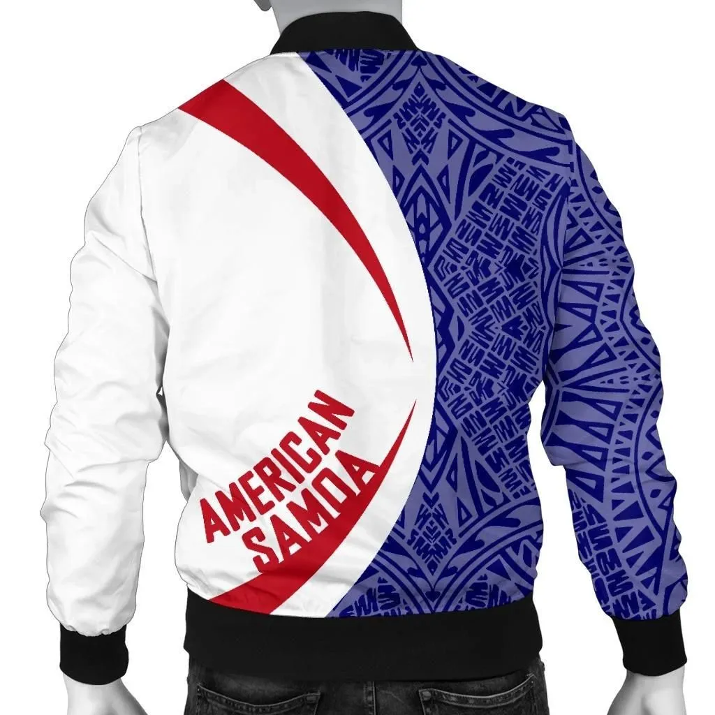 American Samoa Men's Bomber Jacket - Circle Style 01 J4
