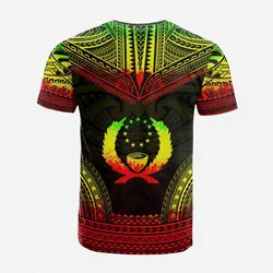 Pohnpei Custom Personalised T shirt - Pohnpei Flag Polynesian Chief Tattoo Reggae Version