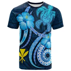 Hawaii Kanaka Maoli Personalised T-Shirts - Turtle and Tribal Tattoo Of Polynesian