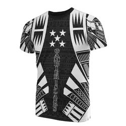 Gambier Islands T-Shirt - Gambier Islands Flag Polynesian Tattoo Style